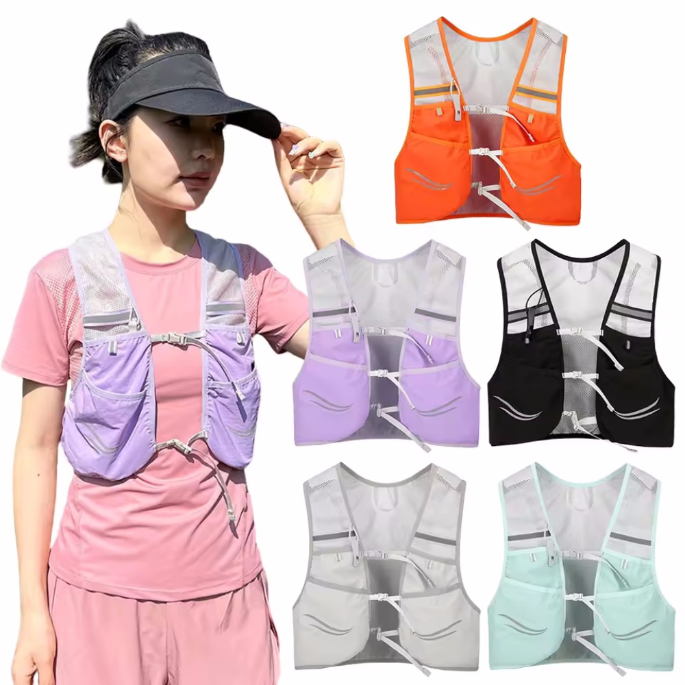 Reflective Cycling Vest - عاكس صدرة للجري الترطيب تشغيل حقيبة