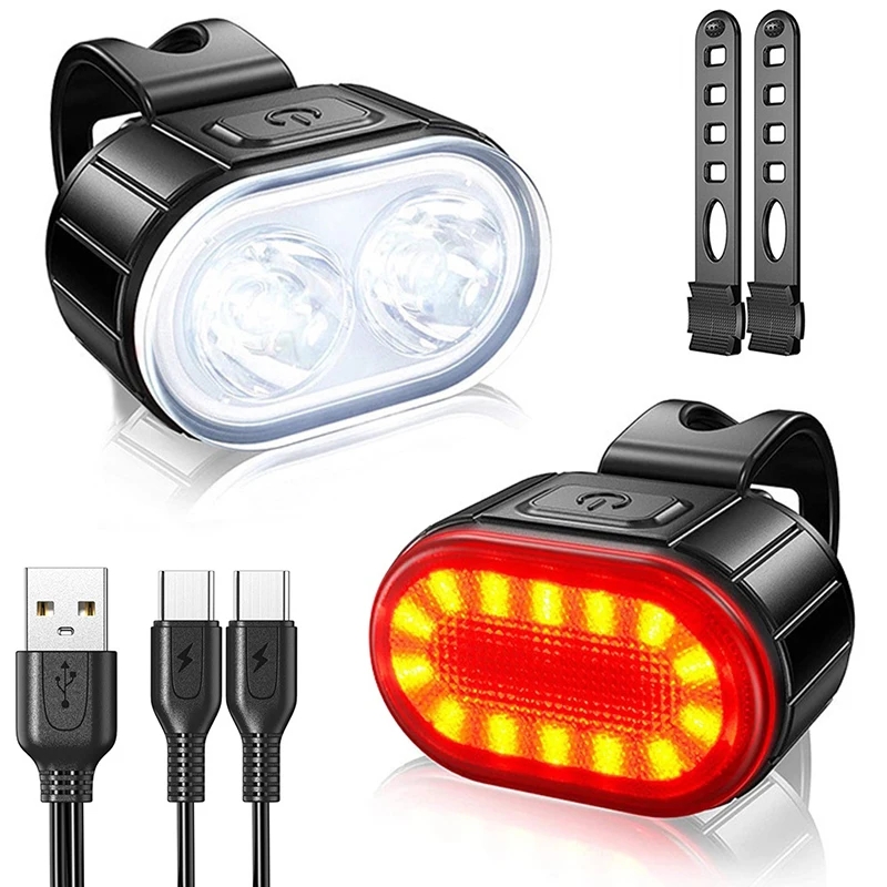 Cycling Gear Charging Station - أضواء الدراجة LED USB مصباح دراجة