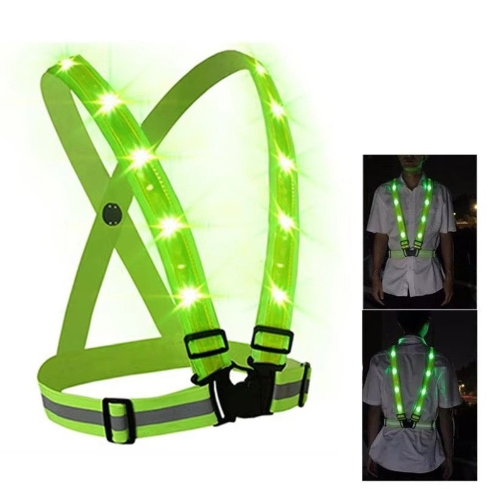 Reflective Cycling Vest - سترة أمان جديدة من البوليستر مزودة
