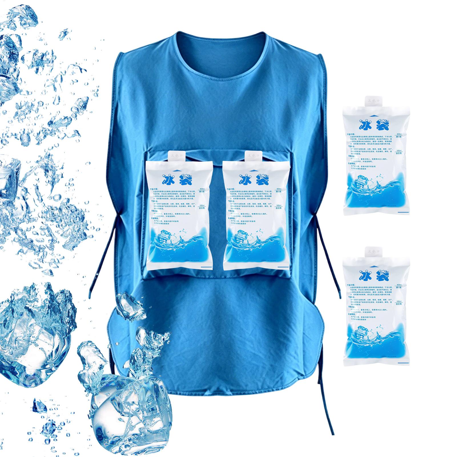 Cycling Gear Cold Weather - 4 عبوات جل ثلجية للتبريد، سترة