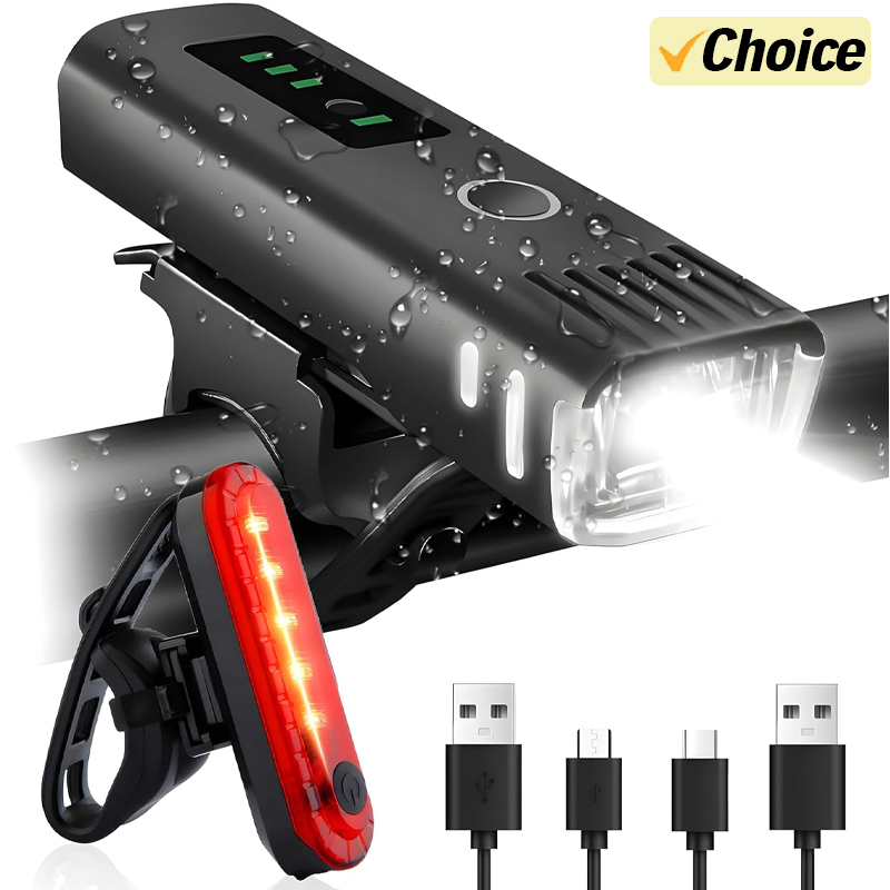 Cycling Gear Charging Station - 1000LM دراجة Led الضوء الأمامي LED