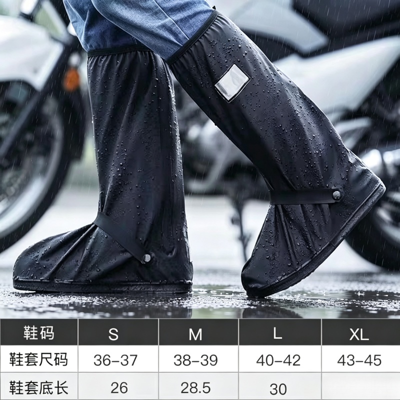 Cycling Shoe Covers - أغطية أحذية سوداء عالية الجودة مقاومة