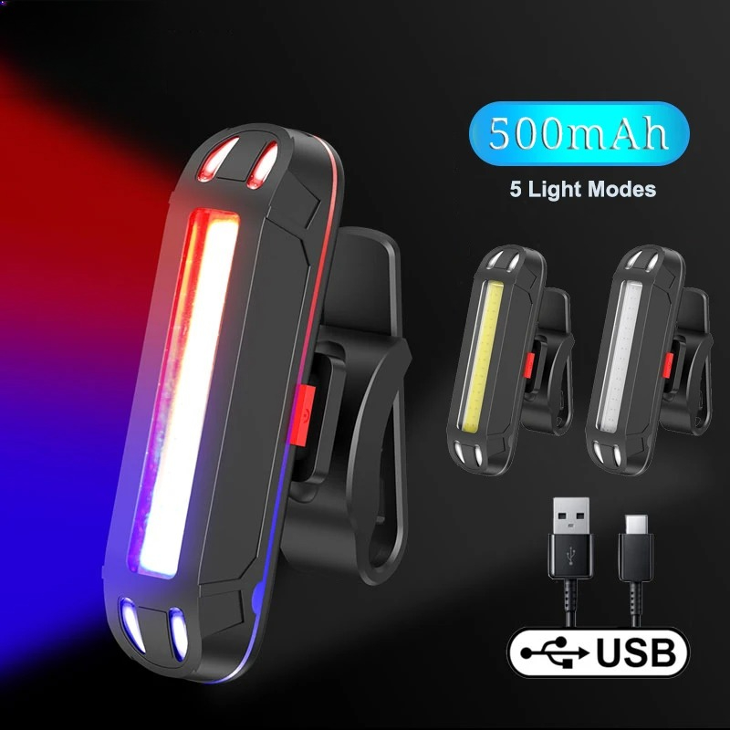 Cycling Gear Charging Station - ضوء خلفي للدراجة فائق السطوع، إضاءة