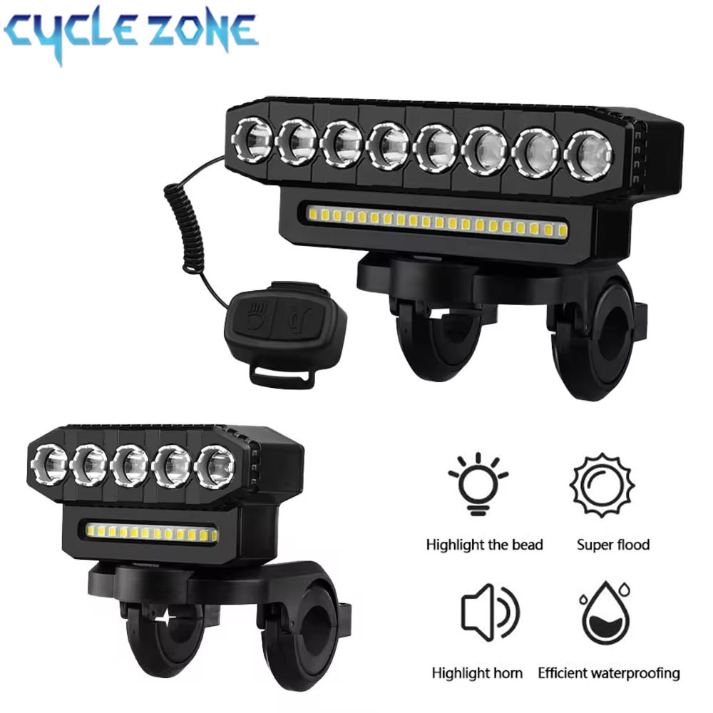 Cycling Gear Charging Station - 5/8 LED دراجة الجبهة ضوء USB