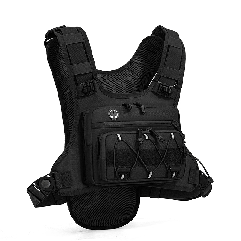 Reflective Cycling Vest - حقيبة تكتيكية للصدر وحقيبة ظهر للتخييم