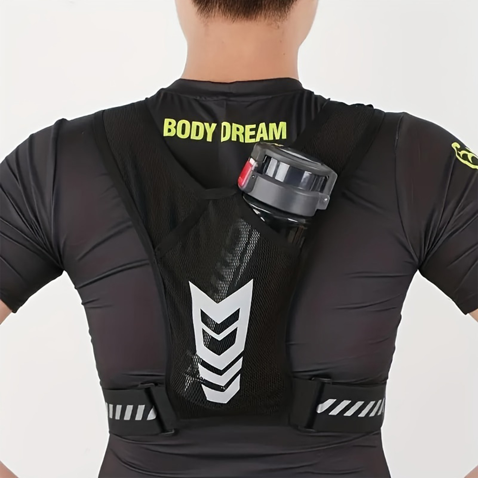Reflective Cycling Vest - حقيبة هاتف رياضية عاكسة للضوء، حقيبة