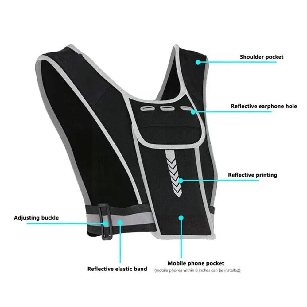 قطعة واحدة من سترة الجري العاك - مراجعة Reflective Cycling Vest وسعره