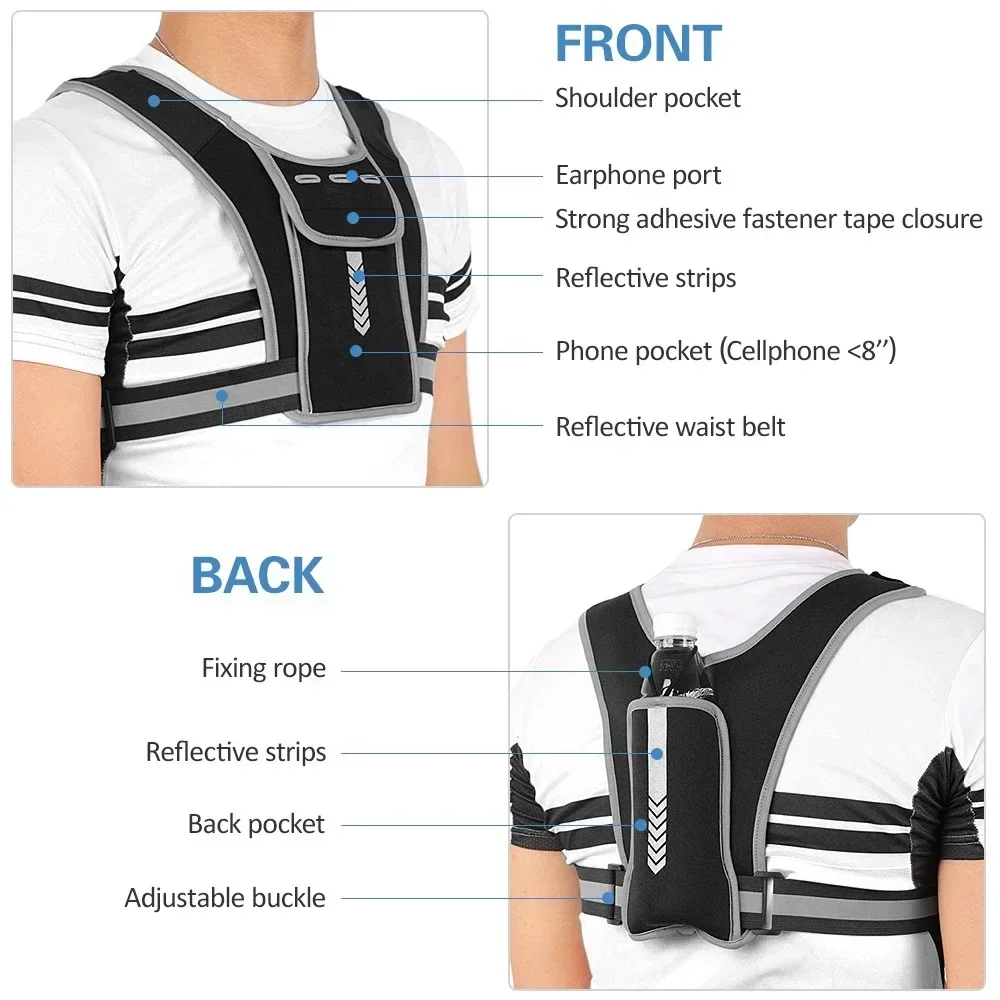 قطعة واحدة من سترة الجري العاك - مراجعة Reflective Cycling Vest وسعره