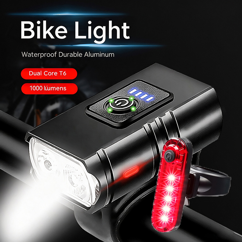 مصباح دراجة أمامي وخلفي LED قا - مراجعة Cycling Gear Charging Station وسعره