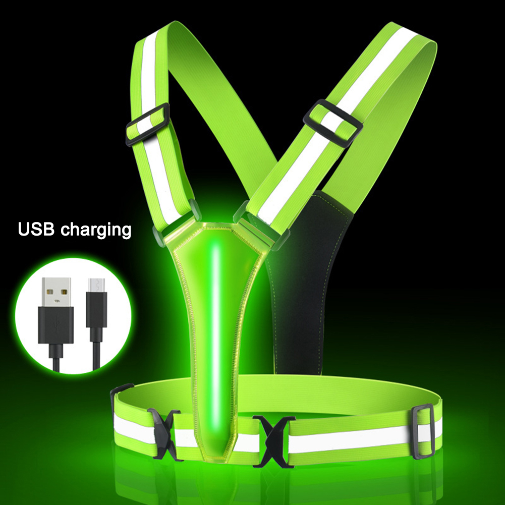 سترة ركض LED مع USB ، قابلة لإ - مراجعة Reflective Cycling Vest وسعره