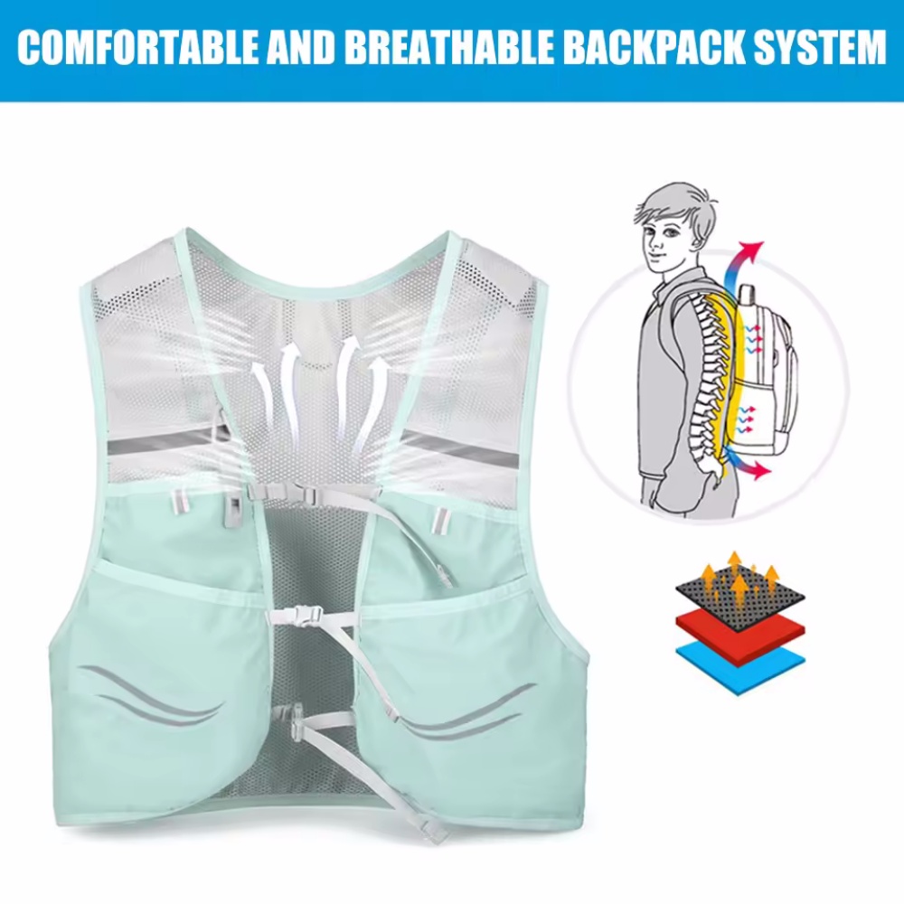 عاكس صدرة للجري الترطيب تشغيل  - مراجعة Reflective Cycling Vest وسعره