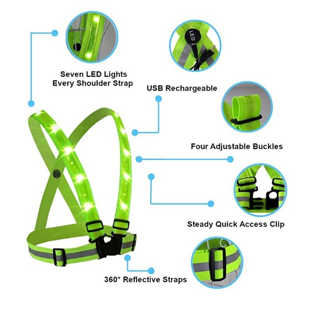 سترة أمان جديدة من البوليستر م - مراجعة Reflective Cycling Vest وسعره