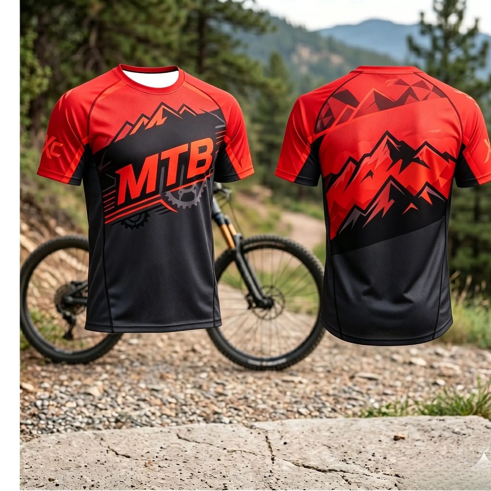قميص رياضي للرجال بطباعة معدات - مراجعة Xc Cycling Gear وسعره