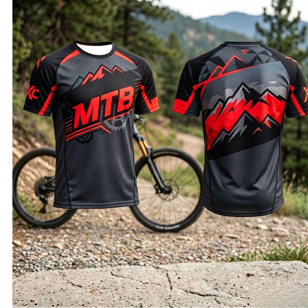 قميص رياضي للرجال بطباعة معدات - مراجعة Xc Cycling Gear وسعره