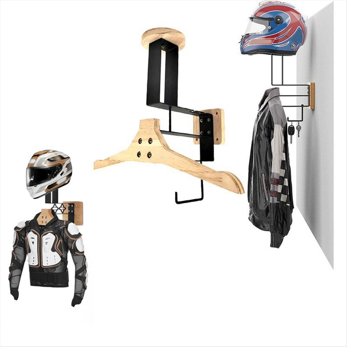 حامل خشبي جديد للخوذة على شكل  - مراجعة Cycling Gear Shelf وسعره