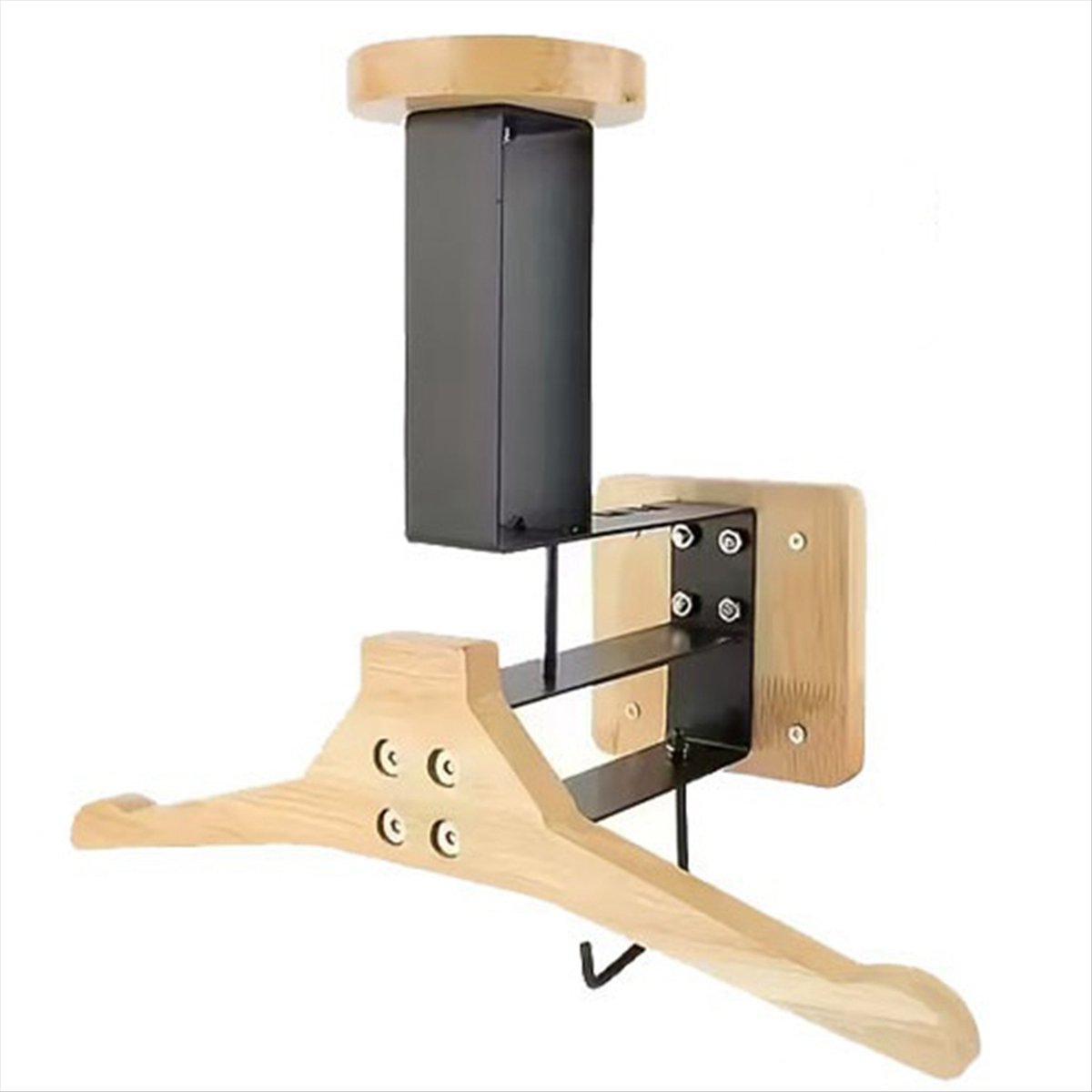 حامل خشبي جديد للخوذة على شكل  - مراجعة Cycling Gear Shelf وسعره