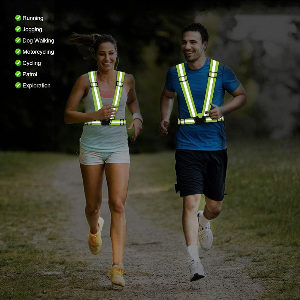 قطعة واحدة من سترة الجري الليل - مراجعة Reflective Cycling Vest وسعره