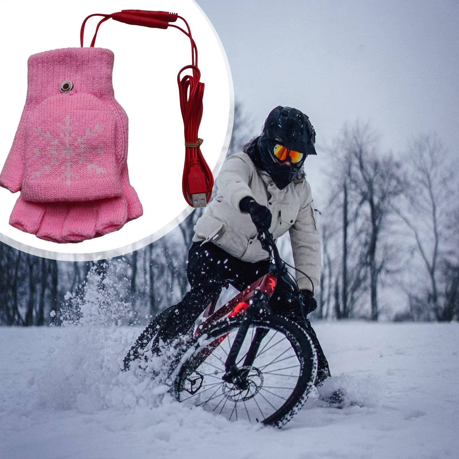 قفازات ساخنة بدون أصابع USB قف - مراجعة Cycling Gear Cold Weather وسعره