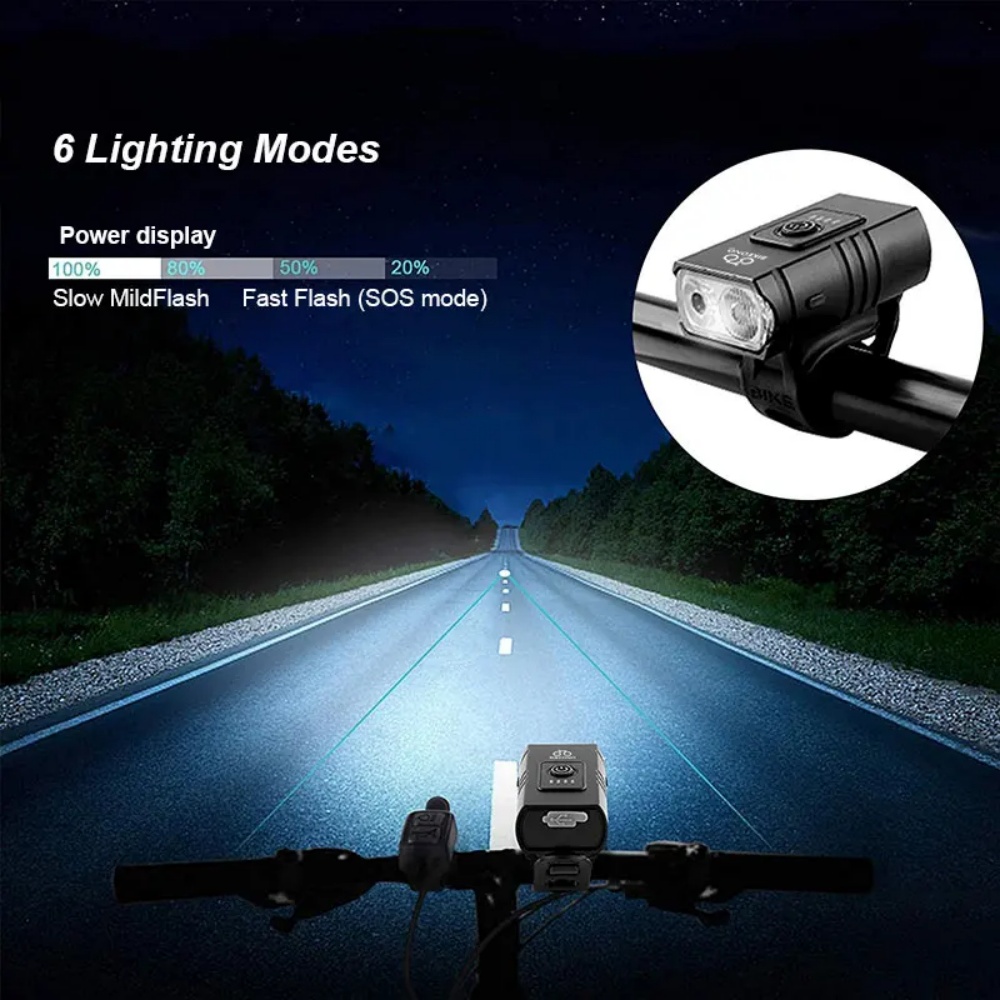دراجة ضوء T6 LED الجبهة USB قا - مراجعة Cycling Gear Charging Station وسعره