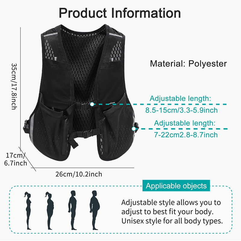 TINYAT عاكسة متعددة الوظائف حق - مراجعة Reflective Cycling Vest وسعره
