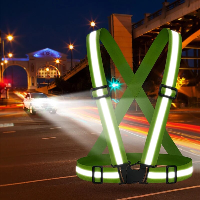 4x1.5 سم لوازم خارجية سترة مرن - مراجعة Reflective Cycling Vest وسعره